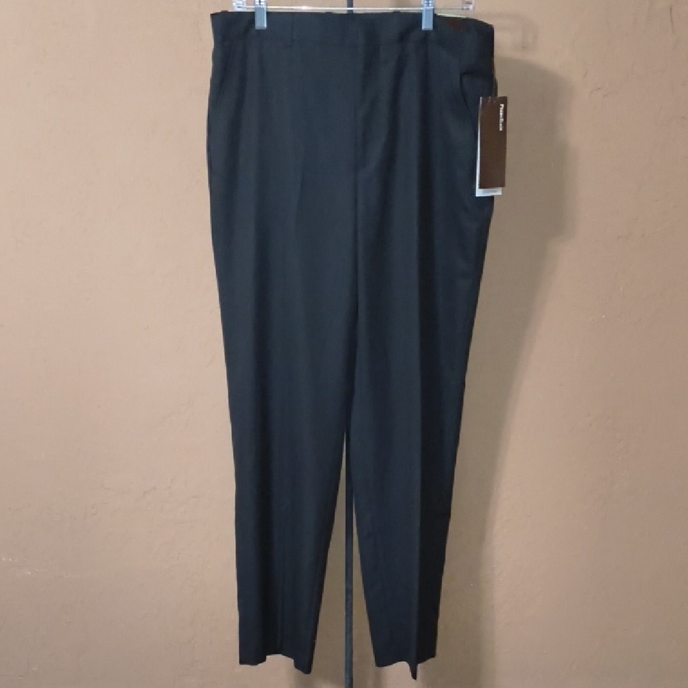 NWT Perry Ellis Men's Classic Fit DK Brown Dress Pants Size 34 X 32